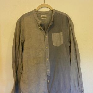 All Saints Casual Button Down Shirt in Gray